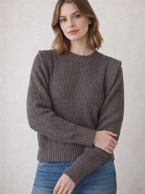 Wilfred Merino Wool Ribbed Sweater – Cozy Neutral